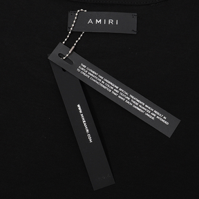 Luxuriöses Amiri M.A Bar T-Shirt Herren Baumwolle Designer Streetwear Schwarz