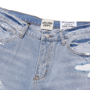 Gallery Dept. Bemalte Jeans: Luxuriöse Streetwear, Distressed Denim, Loose Fit