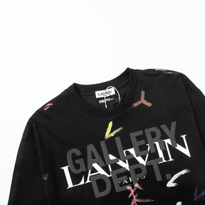 LNVN x Gallery Dept. Handbemaltes Streetwear T-Shirt: Künstlerisches Oversize Design aus Baumwolle