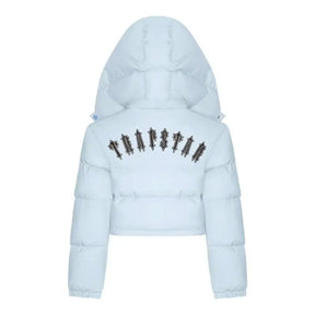Trapstar Damen Irongate Pufferjacke mit abnehmbarer Kapuze – Urbaner Warmhaltender Streetstyle