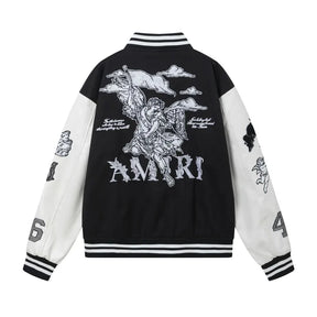 Luxuriöse Amiri Monogramm Designer Jacke – Stilvoll, Einzigartig, Streetwear Chic