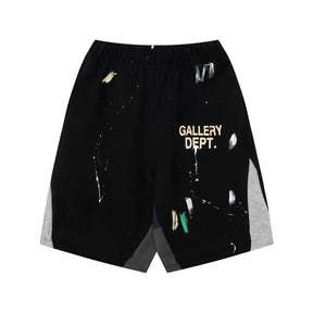 Gallery Dept. Luxus-Shorts: Handbemalt, Oversize, Streetwear-Meisterwerk für Männer