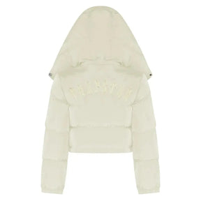 Trapstar Damen Irongate Abnehmbare Kapuze Pufferjacke – Warme Streetwear-Steppjacke