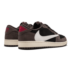 Exklusiver Travis Scott Air Jordan 1 Low "Mocha" Sneaker – Premium Nubuk Design