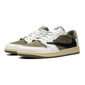 Exklusiver Air Jordan 1 Low OG SP Travis Scott 'Medium Olive' Sneaker