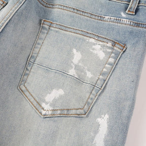 Amiri Schwarze Diamant Designer Jeans – Luxuriöser Slim Fit Stretch Denim