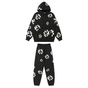 Denim Tears Kaktus Schwarzer Trainingsanzug – Stylischer Freizeit-Look