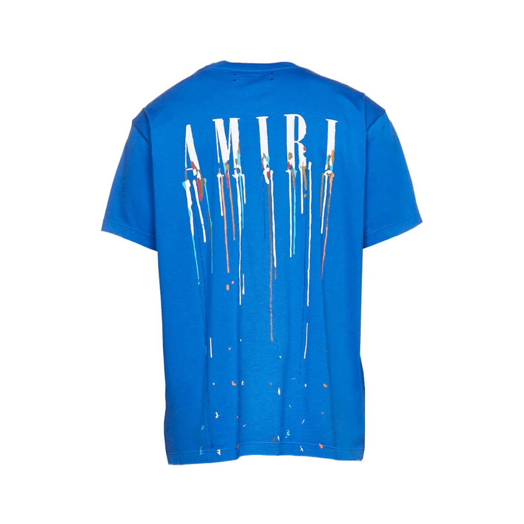 Amiri Pain Statement Blaues Designer T-Shirt – Luxuriöses Baumwoll-Shirt für Herren