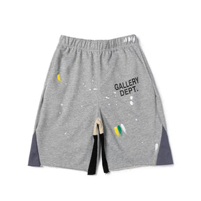 Exklusive Gallery Dept. Unisex Distressed Baumwollshorts - Künstlerischer Street Style Chic