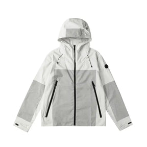 Moncler Monogramm Windbreaker Herren Leichte Übergangsjacke mit Logo-Print Kapuze Stilvoll