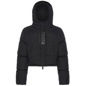 Trapstar Damen Decoded Kapuzen Pufferjacke 2.0 Schwarz Urban Streetwear Winter