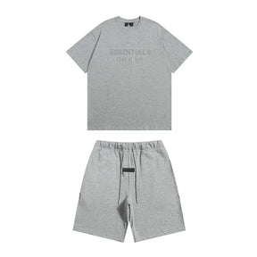Essentials Fear of God Minimalistisches Kurzarm-Set: Bequeme Streetwear für Herren