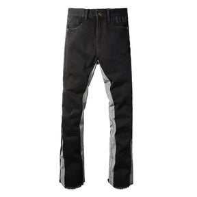 Exklusive Amiri Flared Jeans: Schwarze Grau Waschung, Premium Denim, Rock-Chic Style