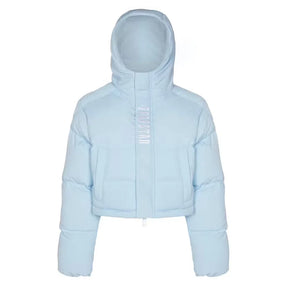 Trapstar Damen Decoded Kapuzen Pufferjacke 2.0 – Eisblau, Warm, Modisch & Urban