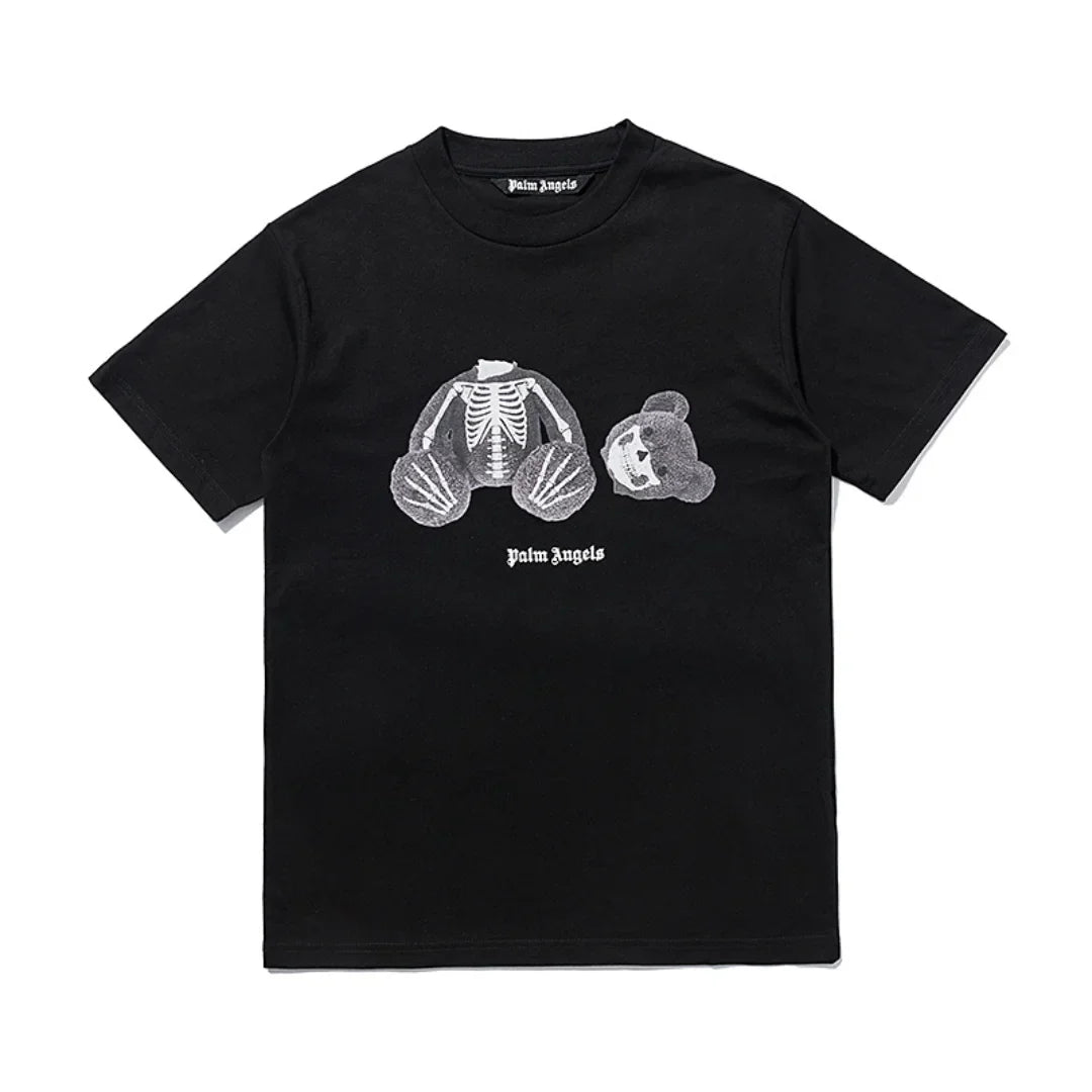 Palm Angels Skeleton Bär T-Shirt: Luxuriöses Urban Design, Hochwertige Baumwolle, Unisex