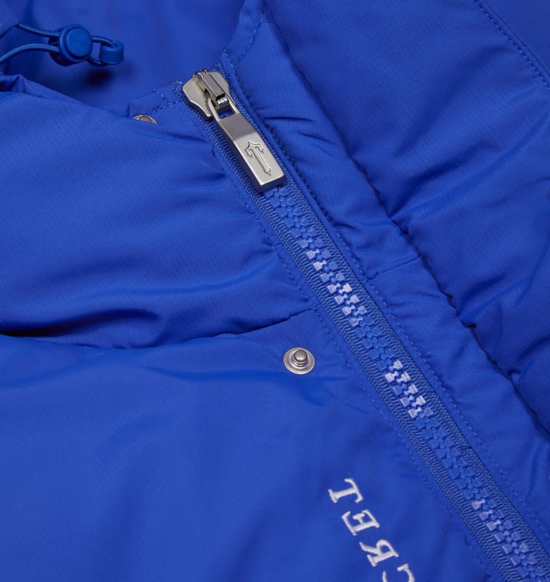 Trapstar Decoded 2.0 Kapuzen-Pufferjacke Blau – Warm, Stylisch, Streetwear für Herren