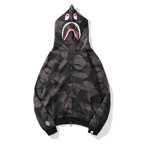 Exklusiver BAPE Streetwear Hai-Hoodie für Herren – Premium Baumwolle, Stylisch & Bequem