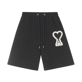 AMI Paris Herren Logo-Shorts – Premium Baumwolle für Stilvollen Komfort