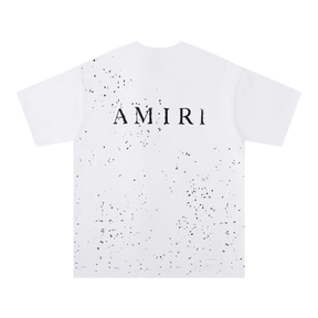 Amiri Luxus T-Shirt Herren Baumwolle Schwarz Weiß Designer Streetwear Rundhals Kurzarm