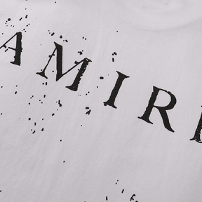 Amiri Luxus T-Shirt Herren Baumwolle Schwarz Weiß Designer Streetwear Rundhals Kurzarm