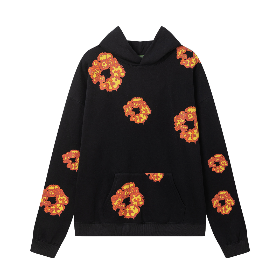 Denim Tears Schwarz Orange Trainingsanzug: Stylisch, Bequem, Exklusiv für Streetwear-Fans