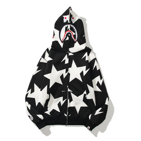 Exklusiver BAPE Streetwear Hoodie – Bequemer Affenkopf-Print Kapuzenpullover für Herren