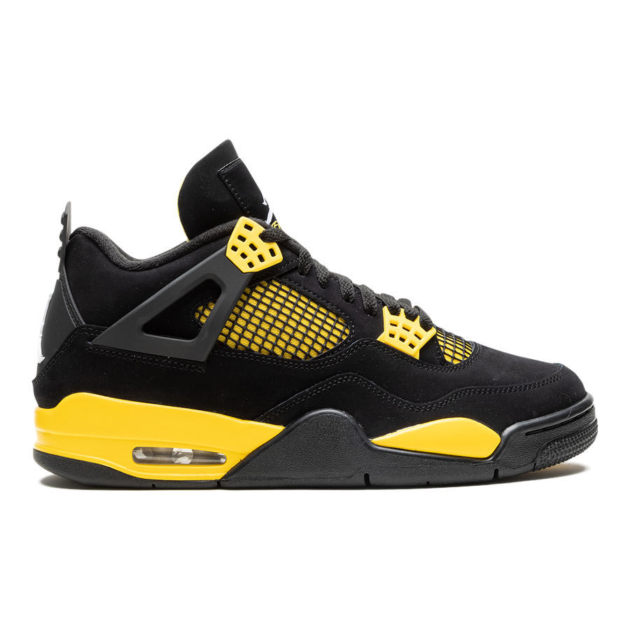 Air Jordan 4 Retro Thunder 2023 Herren Sneaker Schwarz Gelb Ikonisches Design