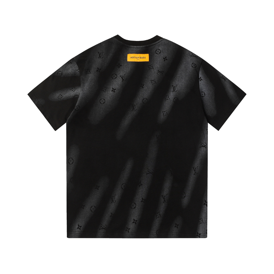 Exklusives Louis Vuitton T-Shirt Herren Damen, Hochwertige Baumwolle, Monogramm Design