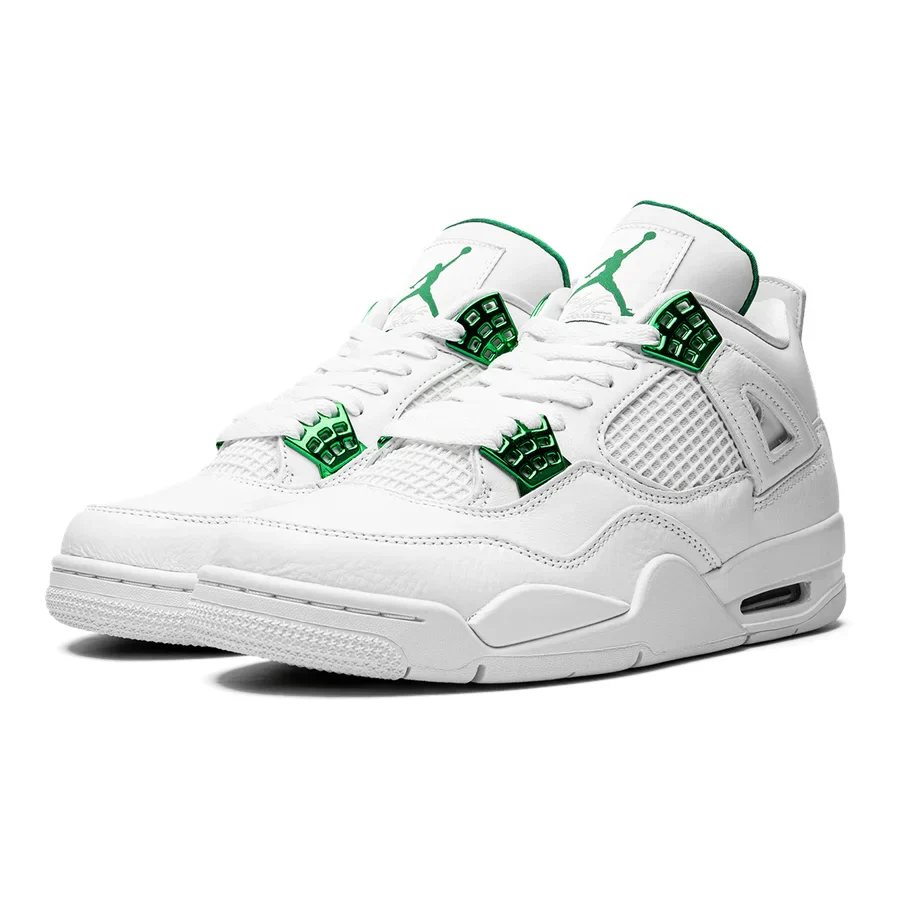 Air Jordan 4 Retro 'Pine Green' Metallic Pack Sneakers Herren Sportschuhe