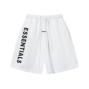 Essentials Fear of God Weiße Shorts: Bequemer Minimalistischer Streetwear-Stil für Sommer