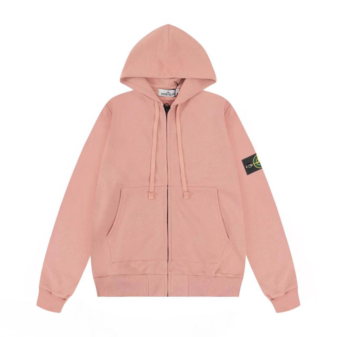 Exklusive Stone Island Monogramm Herren Jacke – Stilvolle Outdoor Mode mit Kompass-Patch