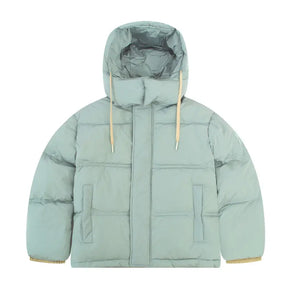 AMI Paris Blaue Pufferjacke: Stylisch, Warm, Hochwertig – Modernes Unisex-Design