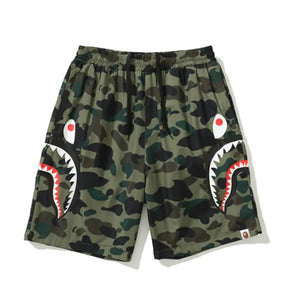 BAPE Streetwear Hai Camo Shorts Herren – Bequeme Baumwolle für Lässigen Stil