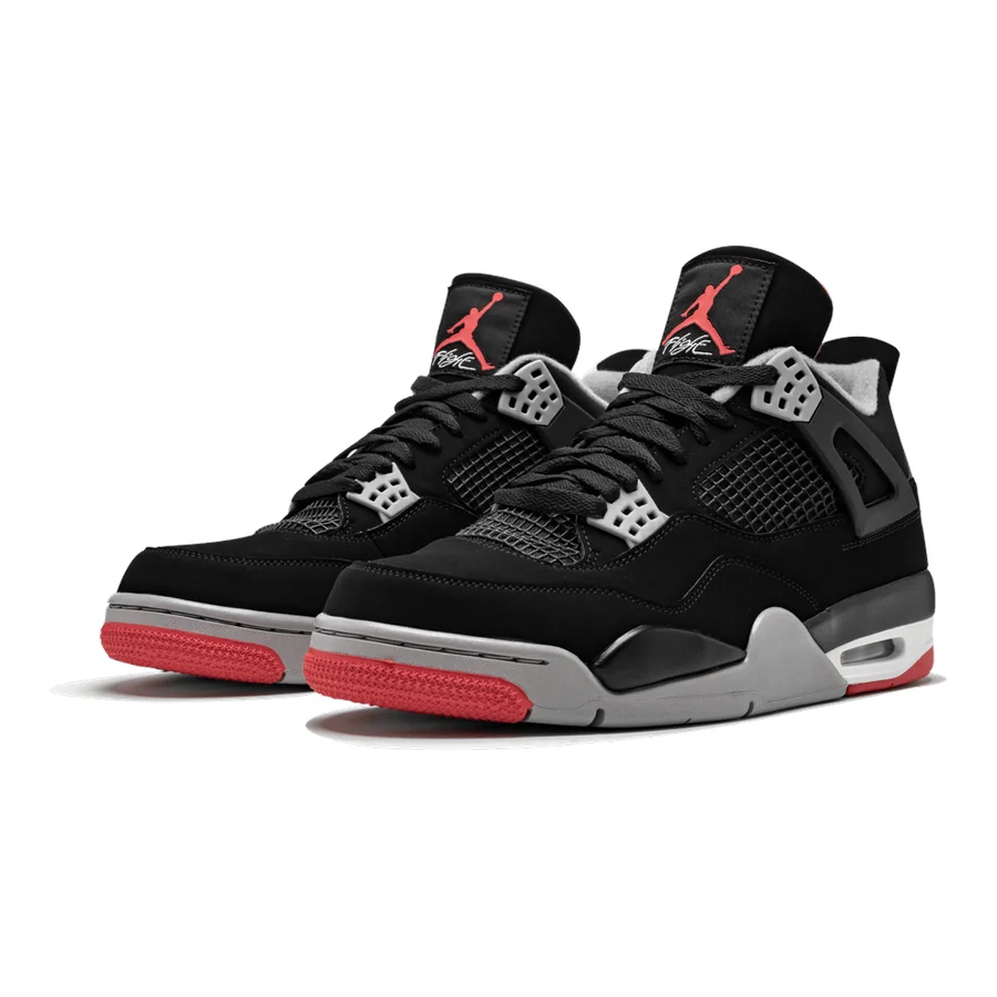 Air Jordan 4 Retro "Bred 2019" Klassische Herren Sneaker mit Nike Air Branding