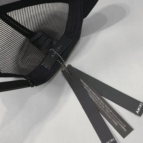 Amiri Luxuriöse Rock'n'Roll Streetwear Baseballkappe Schwarz-Weiß Exklusives Design