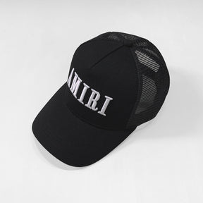 Amiri Luxuriöse Rock'n'Roll Streetwear Baseballkappe Schwarz-Weiß Exklusives Design