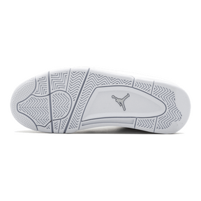 Air Jordan 4 Retro "Pure Money" Sneaker: Ikonischer Weißer Leder-Klassiker für Sammler