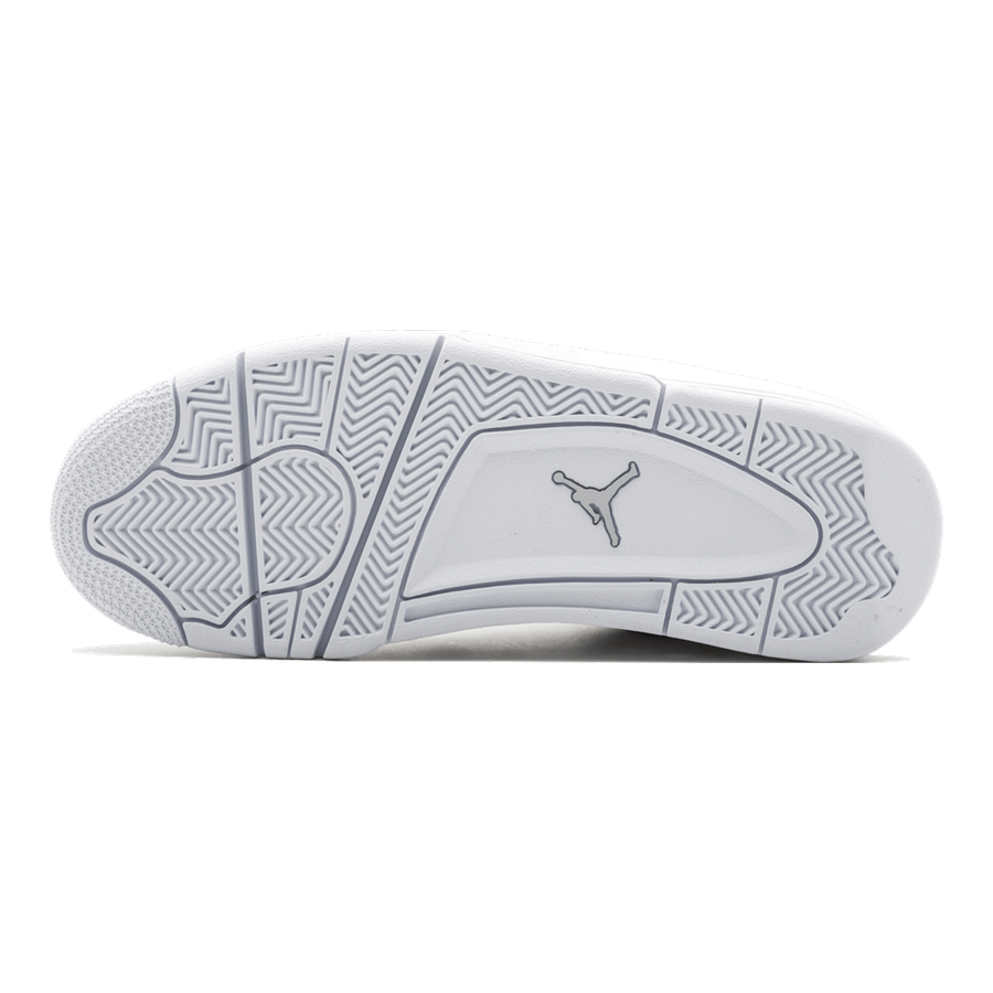 Air Jordan 4 Retro "Pure Money" Sneaker: Ikonischer Weißer Leder-Klassiker für Sammler