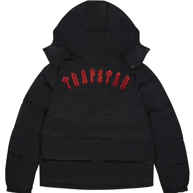 Stylische Trapstar Irongate Kapuzenjacke Rot – Urbaner Streetwear Style für Herren