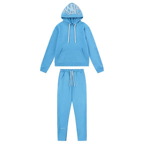 Syna World Logo Blauer Trainingsanzug – Bequemer Streetwear Freizeit Sport Set
