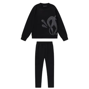 Syna World Monogramm Trainingsanzug Schwarz – Premium Streetwear für Herren