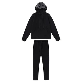 Syna World Logo Schwarz Trainingsanzug: Lässiger Urban Streetwear Komfort Set