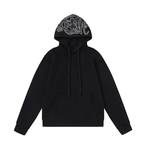 Syna World Logo Schwarz Trainingsanzug: Lässiger Urban Streetwear Komfort Set