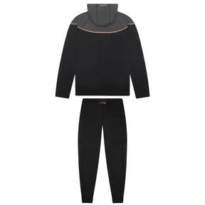 Syna Tech Schwarzer Trainingsanzug: Modern, Bequem, Stilvoll für Streetwear-Fans