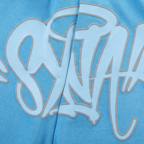 Syna World Logo Blauer Trainingsanzug – Bequemer Streetwear Freizeit Sport Set