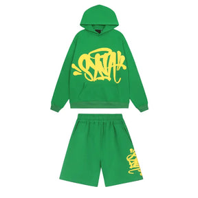 Syna World Grünes Streetwear Set: Bequemer Jogginganzug für Stilbewusste