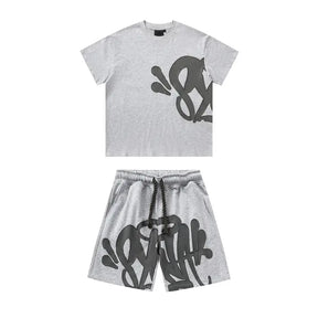 Syna World Grauer Logo Trainingsanzug Set: Ultimativer Streetwear Komfort & Stil