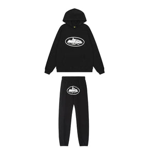 Corteiz Alcatraz Schwarzer Premium Trainingsanzug: Stilvoll, Bequem, Exklusiv, Streetwear Look