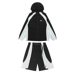 Exklusives Corteiz Schwarzes Streetwear Set – Stylisches Oberteil und Hose