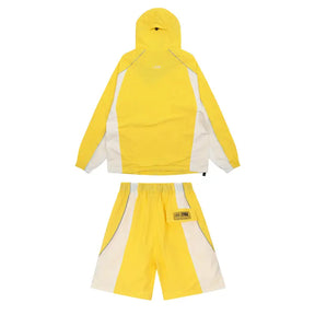 Corteiz Gelbes Streetwear Set: Stylischer Hoodie & Jogger für Herren